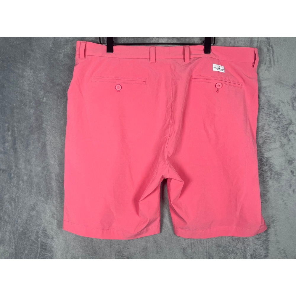 Vineyard Vines Performance Breaker Shorts Mens 38 Pink Stretch Golf Casual 9in - Picture 3 of 5